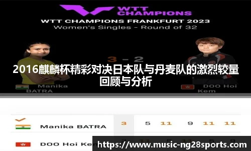 2016麒麟杯精彩对决日本队与丹麦队的激烈较量回顾与分析